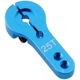 DAOKI 12PCS Servo Horn 25T Aluminum M3 Threads Metal Steering 6 Color Red Blue Grey Sliver Yellow Black Servo Aceessories for RC Car Truck Buggy Airplane