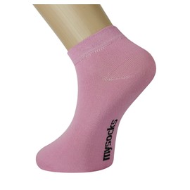 Mysocks Unisex Plain Trainer Socks 3 Pairs Pink