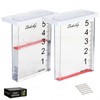 DEKELIY 5-Inch Waterfall Rain Gauge with Clear Scale & Easy-Read