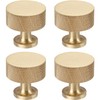 RZDEAL 4pcs Solid Brass Cabinet Knobs Pulls Cabinet Drawer Dresser