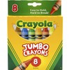 Crayola Jumbo Crayons, 8 Toddler Crayons, Assorted Colors