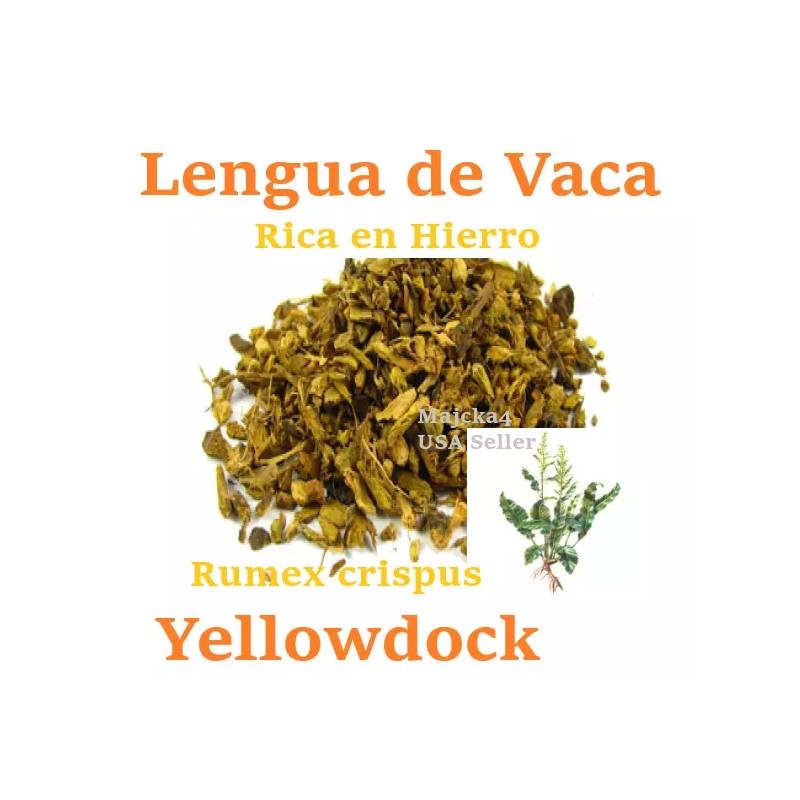 majcka4 Lengua de vaca Raiz ½ oz Hierbas Yellowdock Root