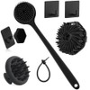 Set de 8 Cepillos Corporales de Silicona con Mango Largo