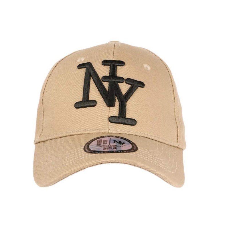 Hip Hop Honour NY Cap Light Brown and White Trend