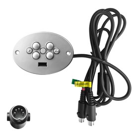 Ecdtrans CTR UR2 07 Recliner Remote Replacement Lift Chair for Raffel Systems 7 Button 5 Pin Hand Control Replacement with USB and Memory Plus Buttons