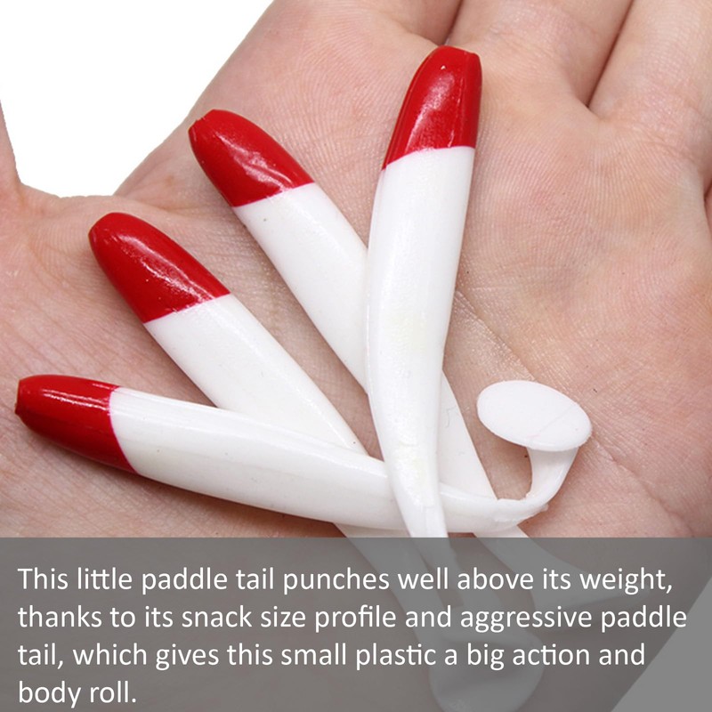 20Pcs Pack Soft Plastic Lures Bait Great for Sinker Hook