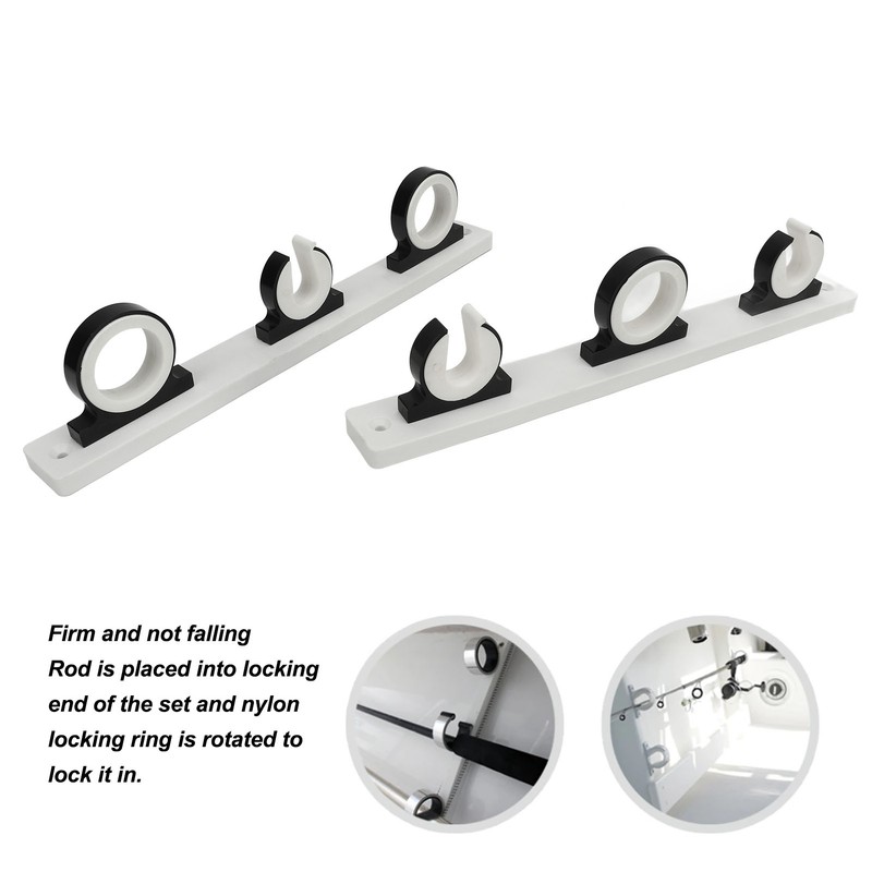 Fishing Rod Holder Aluminum Flexible Installation Universal Fit for Marine