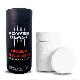 POWER BEAST 5 Chalk Block Circular, Block Magnesium/Chalk/Chalk, Gym Chalk, Climbing Chalk, Magnesium Chalk, Boulder Chalk, Climbing Chalk, Bouldering, Climbing, Cross-fit, Gym, Gymnastics,