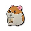 Super Cute Baby Chunky Hamster With Drink Croc Charm -