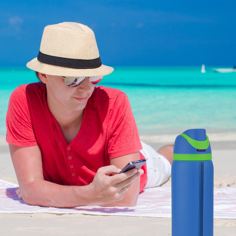 Lyreh 8pcs Straw Replacement, Hard Plastic Straight Water Bottle Straw