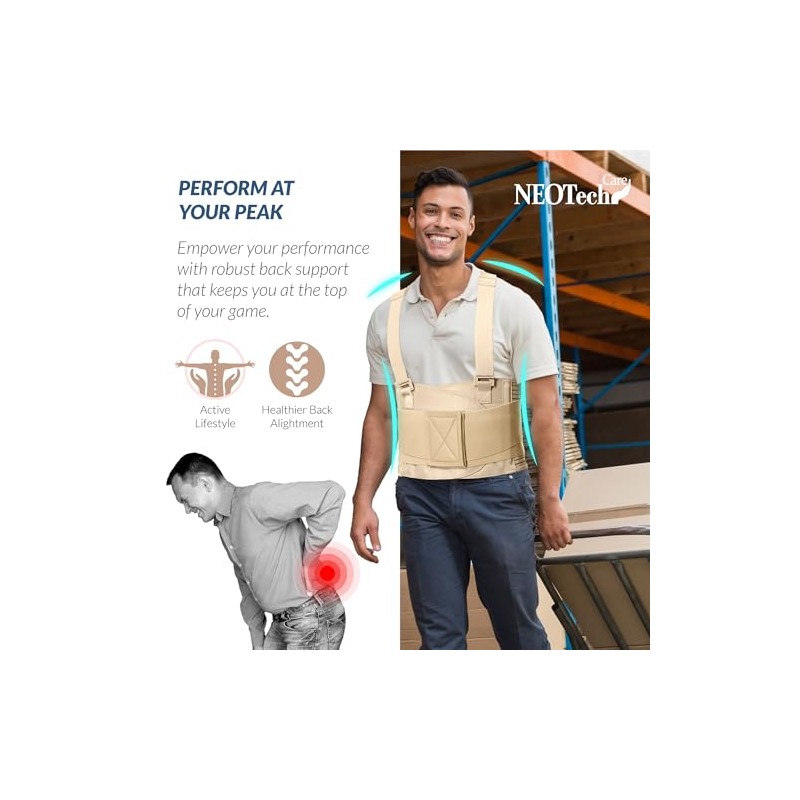 Neotech Care Back Support Belt with Braces for Work -