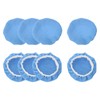 sourcing map 8pcs Car Polisher Bonnet Buffing Pad Micro-Fiber Polishing