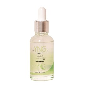 SERUM NIACINAMIDA FACIAL + Vitamina B3 + Ácido Hialurónico + Zinc | Control piel grasa, Antiarrugas, Hidratación facial profunda, Reduce irritaciones, Disminuye imperfecciones, Corrige poros | Sérum YNG 1 30ml