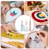 12 Pcs Punch Needle Kit, Embroidery Punch Needle Tool Wooden