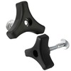 Wbeng 2 Pcs Lawn Mower Handle Knobs Nut Bolt with