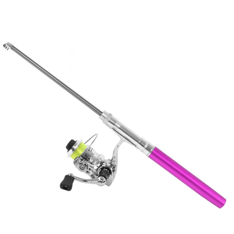 Portable Mini Pen Shape Fishing Rod Pole Pocket Retractable Fishing