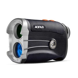 AOFAR GX-2S Laser Rangefinder for Golf & Hunting with Slope and Angle Switch, Flag-Lock with Vibration, Horizontal Distance:_Silver & Black