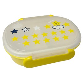 Children's Bento Box (11.8 fl oz (350 ml), Includes 2 Side Dishes (Smiley Star)