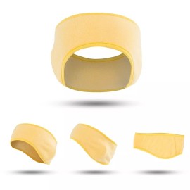 Unbranded Ear Warmers Cover Headband Winter Fleece Ear muffs Sports Headwrap for Men Women - Yellow