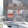 PUPPYCUTE Hanging Closet Organizer and Storage, Clothes Hanging Shelves Wire