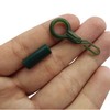 SHADDOCK 50Sets Back Safety Leader Clips with Locking Tubes Durable