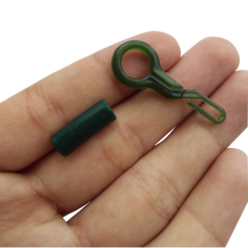 SHADDOCK 50Sets Back Safety Leader Clips with Locking Tubes Durable