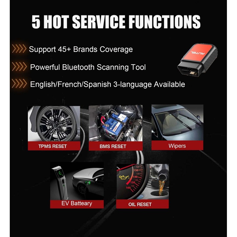 Autel MaxiAP AP2500 Upgraded AP200/AP200C/AP200H/AP200M Bluetooth OBD2 Code Reader Auto