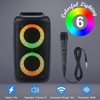 Xjahwr Portable Bluetooth Speaker,Karaoke Machine for Adults and Kids,with Lights