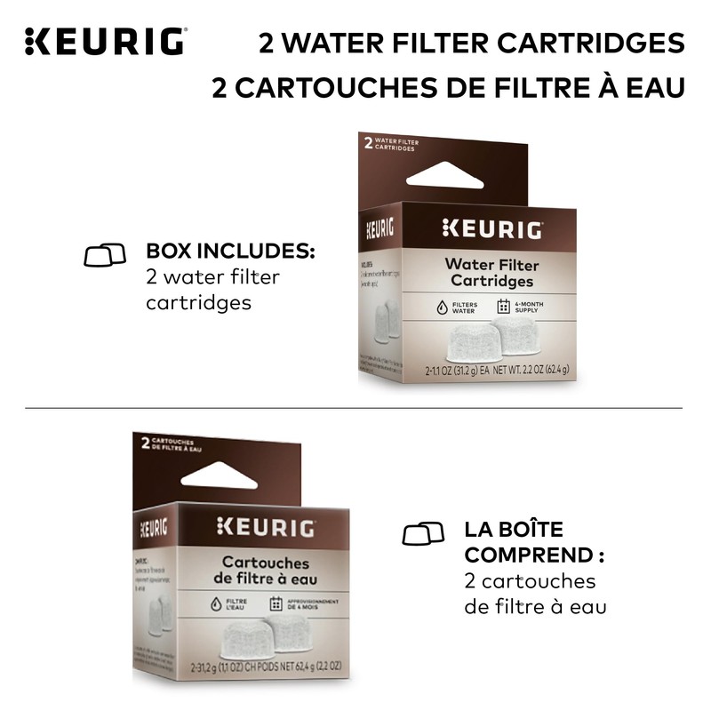 Keurig Water Filter Refill Cartridges, Replacement Water Filter Cartridges, Compatible