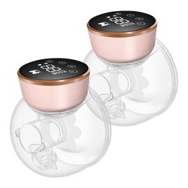 MOMAINI Double Electric Breast Pump, Hands Free Breast Pump with 3 Modes & 9 Levels, 19/21/24MM Flanges, Leak-Proof Low Noise, Portable Design for Breastfeeding Mom (2 Sets)