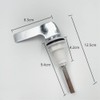 Hanforede 1 Pack Chrome Plated Replacement Toilet Tank Handle, Universal
