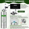 Upgraded 2L Aquarium CO2 Generator System with Timer-Enabled Motor Valve,