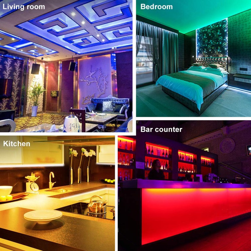 Hually LED Strip 3 Metres, USB, Waterproof, RGB with Remote