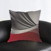 AOYEGO Abstract Red Black Stripes Throw Pillow Cover Wave Swirl
