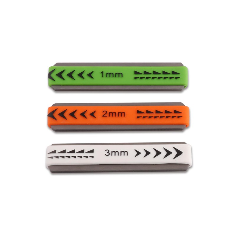 Metallor Guitar Fret Crowning Files Dual Sized Compact Fret Dressing