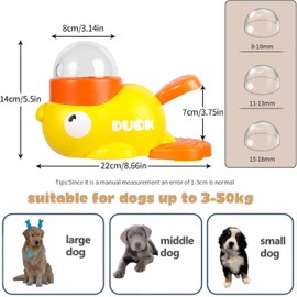 Dog Interactive Treat Feede Toys: Duck-Shaped Food Slow Dispenser,Enrich Activities, Promote IQ Training and Entertainment,Pet Puzzle Toy Suitable for Dogs and Cats