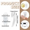 Aifeier ET 50 Pcs White Plastic Traverse Rod Slide Curtain
