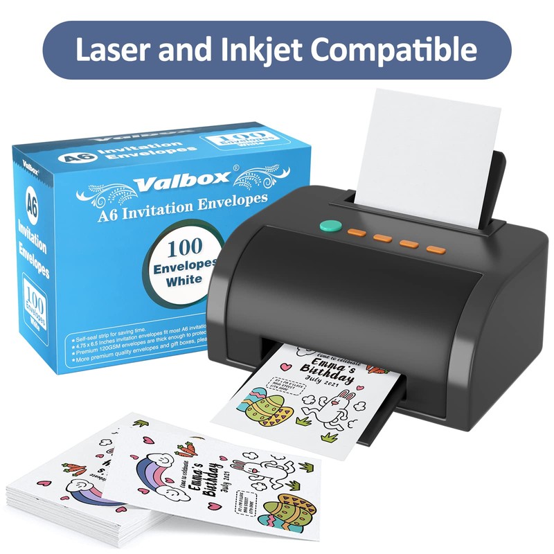 ValBox 100 Qty A6 Envelopes Self Seal 6.5 x 4.75"
