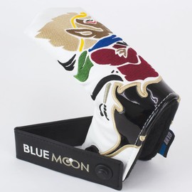 Blue Moon Putter Cover, Saiyuki, Tiger Crime [Fidlock FIDLOCK Magnet Putter Cover Holder Included], Pin Type, Pin-type, Blade, Mallet, Small (Saiyuki, White)