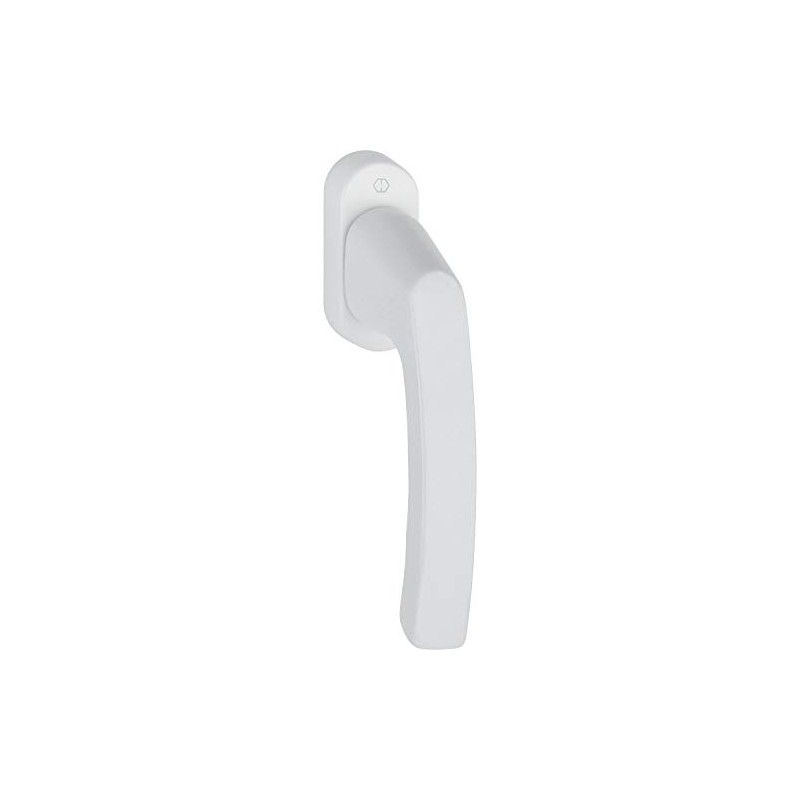 Hoppe 102202362, white window handle, LIÈGE-concealed screwed, 7 x 40