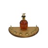Bourbon Cork Display Half Moon Shape With Light and Glass