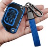 Sindeda for Jeep Key Fob Cover with Keychain Soft Full