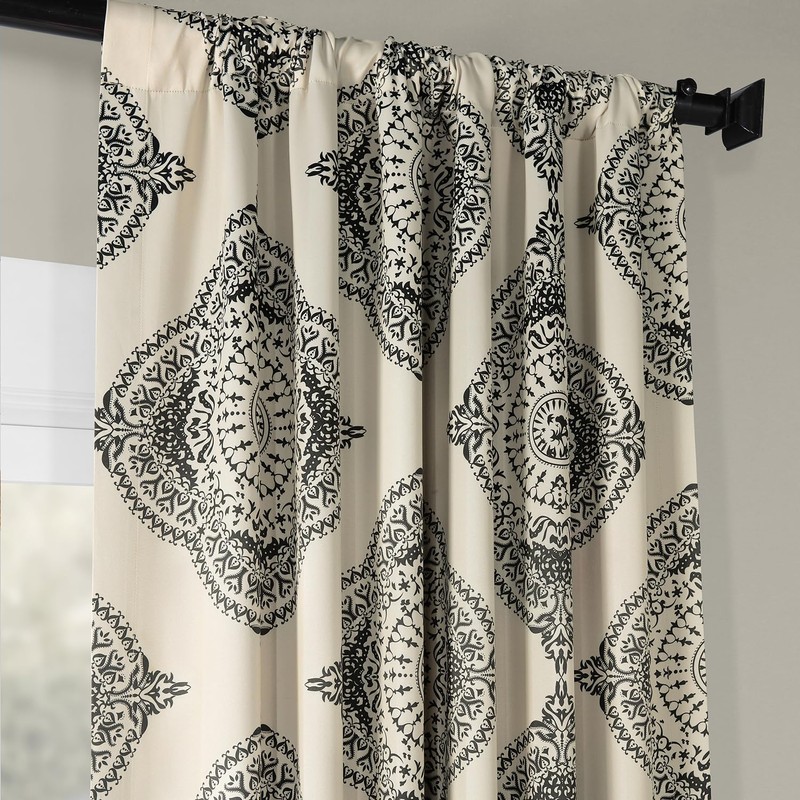 HPD Half Price Drapes Printed Room Darkening Curtains for Bedroom,