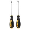 TEHAUX 2Pcs Nail Puller Tool with Shaped Fork Heavy Duty