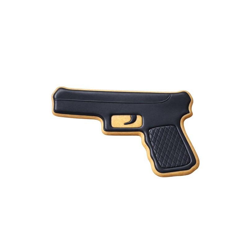Hand Gun Cookie Cutter 4 Inch - Made in the