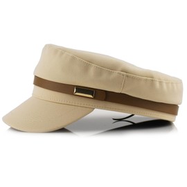 Womens Newsboy Hats Cabbie Gatsby Beret Hat Pageboy Caps for Summer Female Thin Flat Beret with Brim Fashion Ladies Hat,Beige