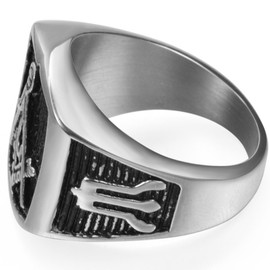 Jude Jewelers Retro - Anillo de acero inoxidable (talla 5-16) Azul