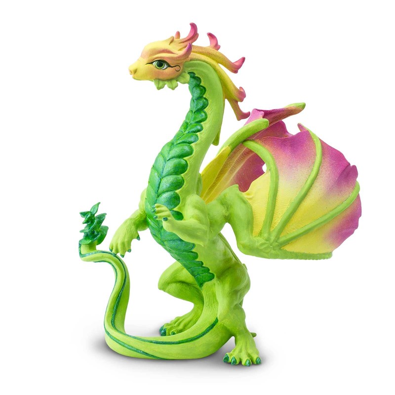 Safari Ltd. Flower Dragon Figurine - Detailed Vibrantly-Colored 4.5" Model