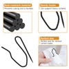 100 Pack Black Metal Curtain Hooks Pin-On Drapery Hooks,Suitable for