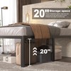 Lutown-Teen 22 Inch High Full Size Bed Frame with Rounded